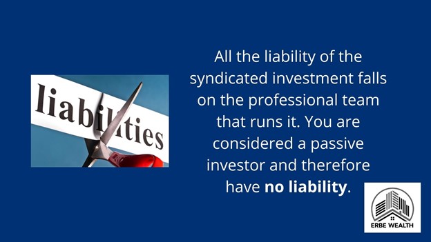 Liability of the syndicated investment